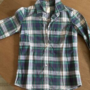 J. Crew Plaid Shirt - Blue and Green